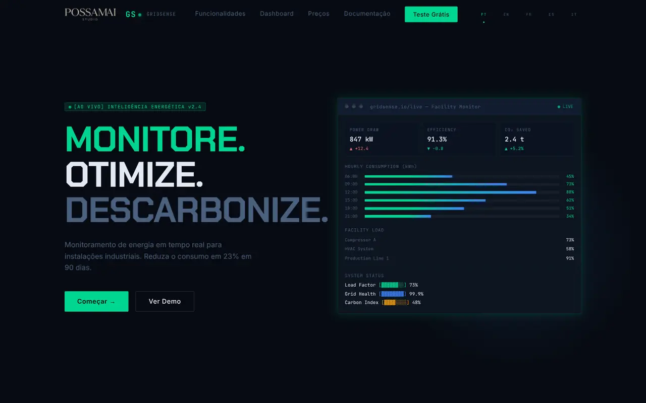 GridSense SaaS — Análise Energética
